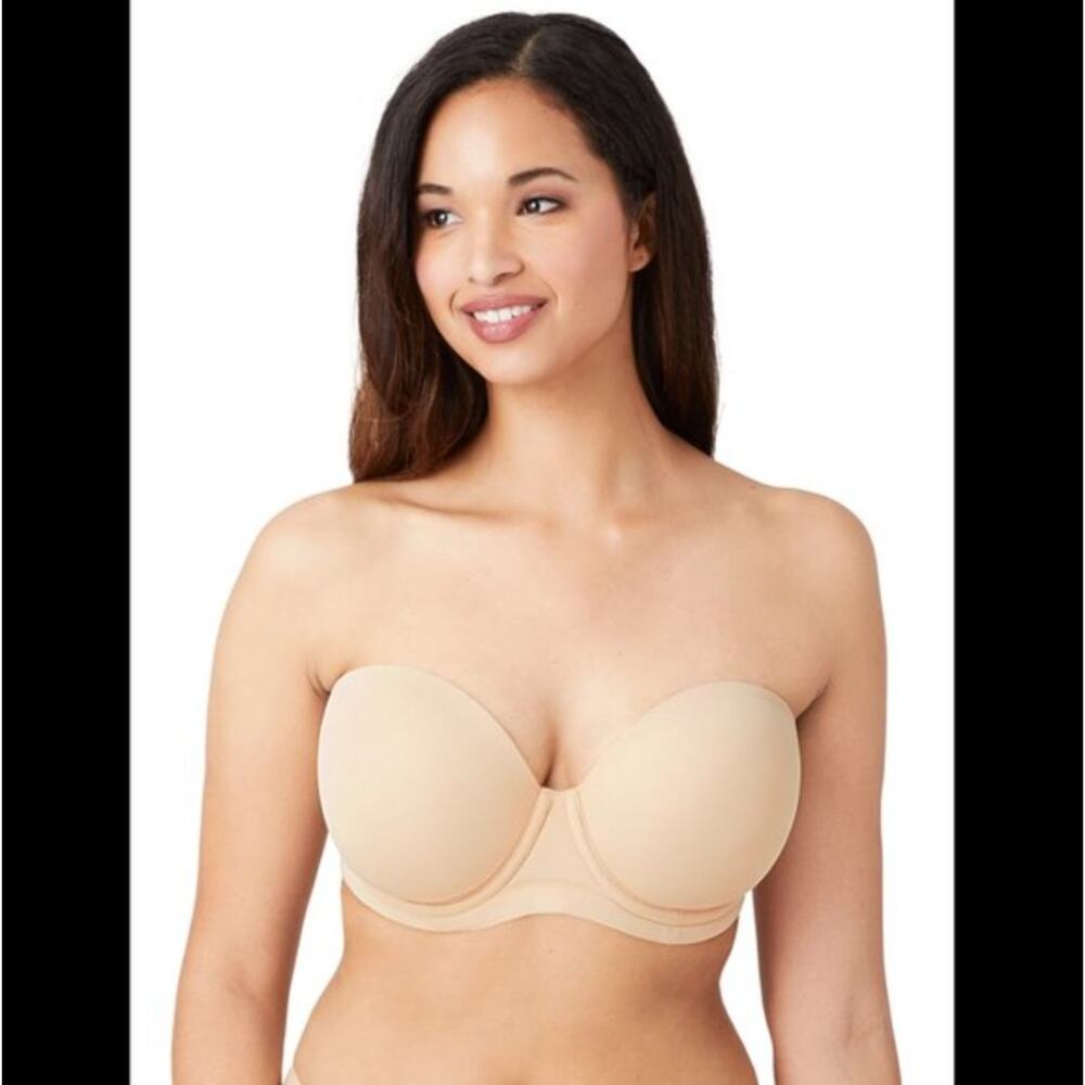 Wacoal Red Carpet Strapless Underwire Bra Size 32DDD in Color Sand **NO STRAPS**